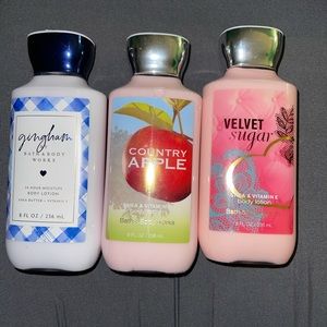 Lot of 3 Bath & Body Works Bottled Body Lotion